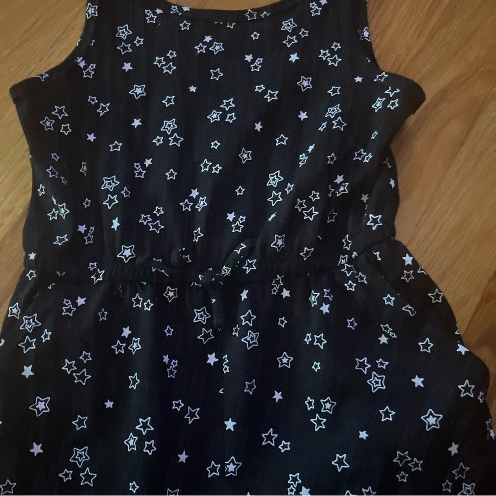 Floral Black Kids One Piece jump suit - Picture 2 of 4